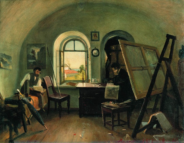 I. I. Shishkin And A. V. Gine In The Studio On The Valaam Island (Shishkin) (fece148f)